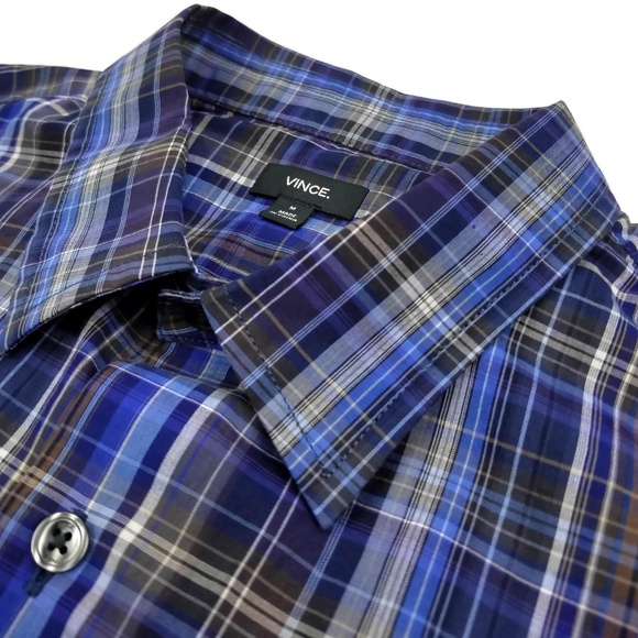 VINCE Long Sleeve Button Down Shirt Size Medium Sz - Picture 5 of 8